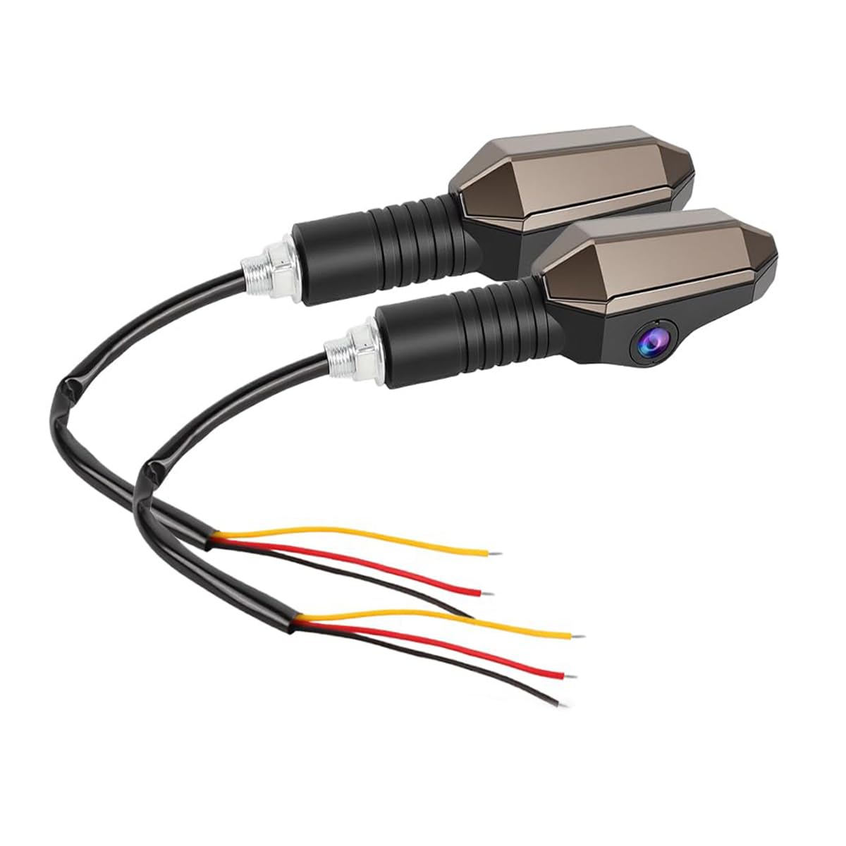 [Second-hand]STHIRA@ E-Bike Signal Turn Light with Ground Projection, RGB Motorcycle Turn Light with 3 Mode, IP67 Waterproof High-Brightness D12V E-Bike Wiring Warning Light for Front & Rear Installation