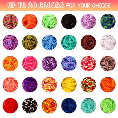 PATPAT® Rubber Band Bracelet Making Kit 7500PCS Loom Bands for Kids Girls Rainbow Looms Craft Friendship Set with Braiding Tools Letter Beads Cute Pendants