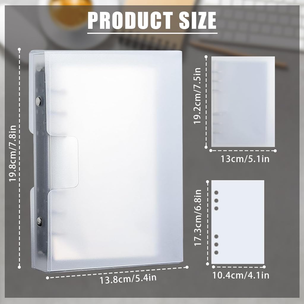 Climberty Currency Collection Album with 100 Transparent Pockets and 6 Ring Binder | Budget Binder with Dustproof Case 7×4 in