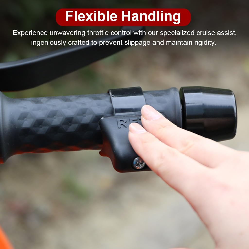 STHIRA Motorcycle Cruise Control for 7/8 in Handlebar featuring Stainless Steel Screw Fit | Universal Throttle Assist for Street and Off Road Bikes