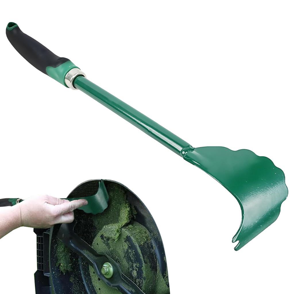 HASTHIP Lawn Mower Cleaning Scraper for Grass Build Up | 16 inch Metal Blade with Anti Slip Handle