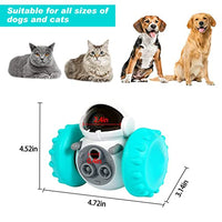 Qpets® Interactive Dog Toys Tumbler Food Dispenser for Dog Cat Toy Tumbler Self-Swing Food Dispenser Toy for Dog Cat Slow Feeder Toy for Dogs Cats Dog Puzzle Toys