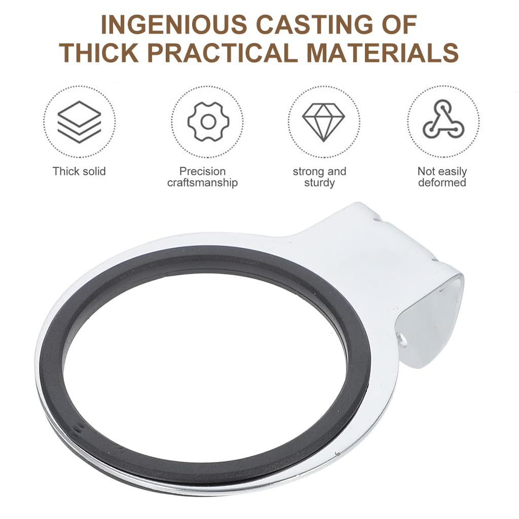 ZIBUYU Hair Dryer Holder for Bathroom Organization with Wall Mount Stainless Steel Design