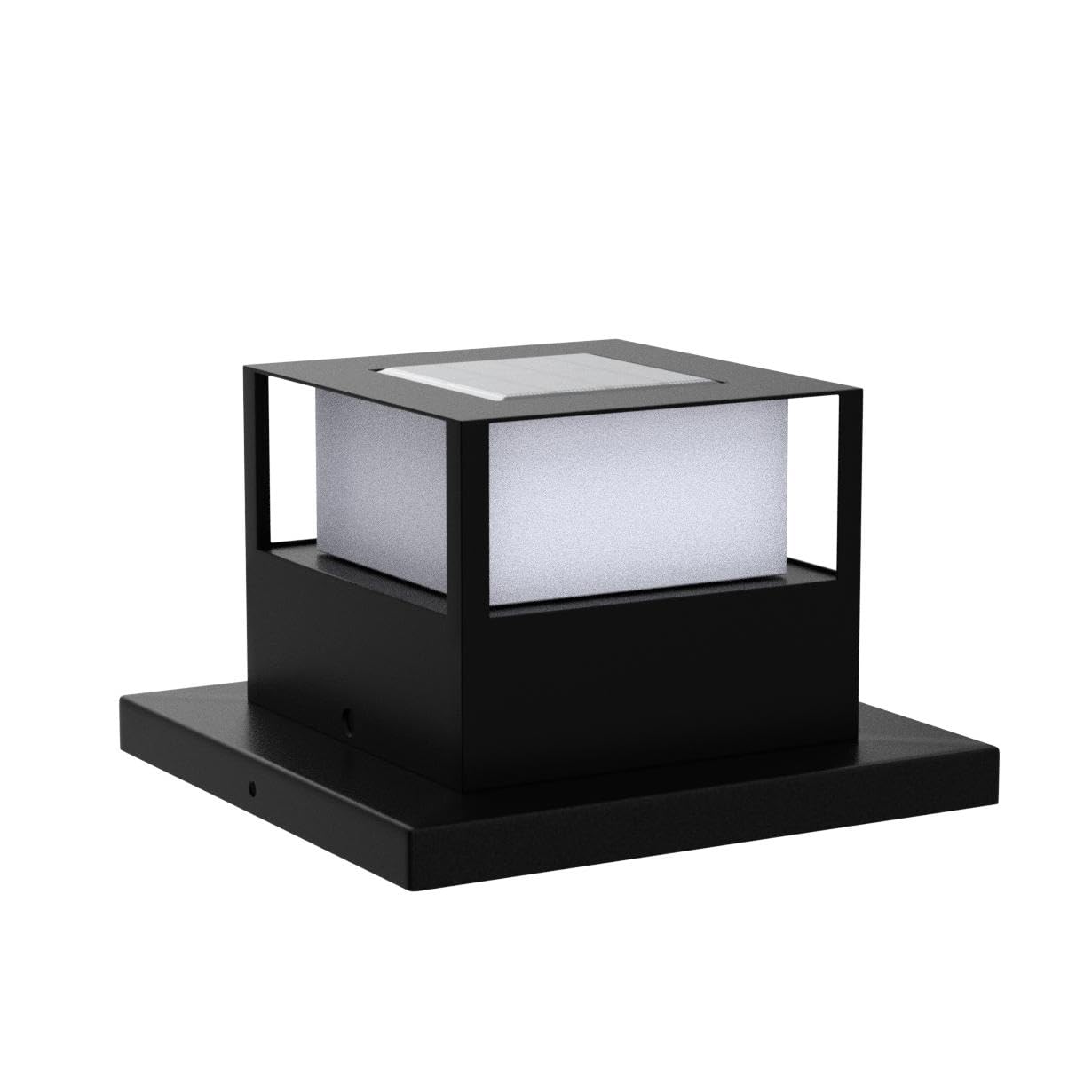 ELEPHANTBOAT Solar Fence Light for Garden and Porch with Dual‑Color LED and IP44 Waterproof | 4×4×5.9 in Outdoor Lamp
