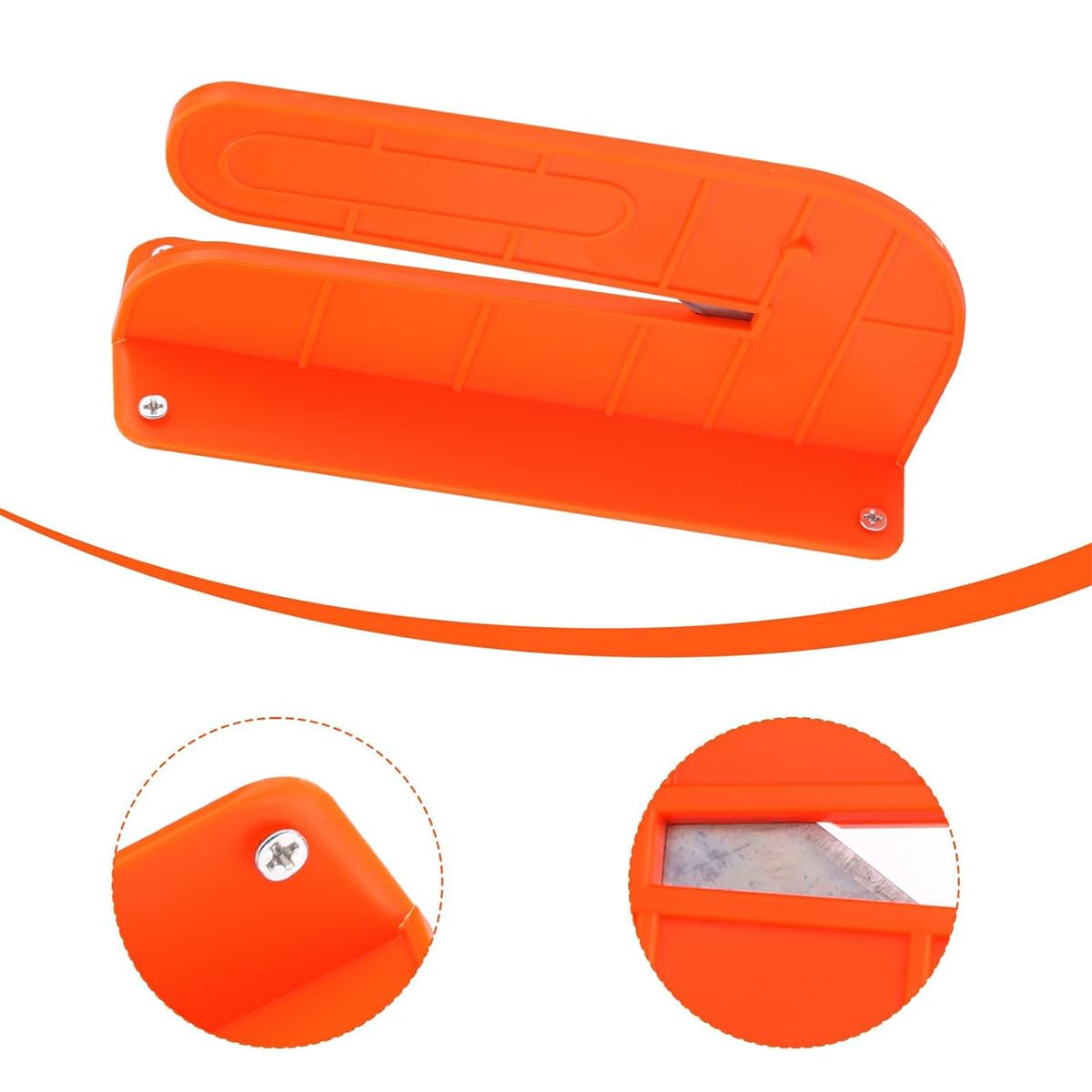 Serplex Fabric Cutter for Workshops and DIY Crafts featuring Wall-Mounted Design | Orange Ergonomic Precision Tool