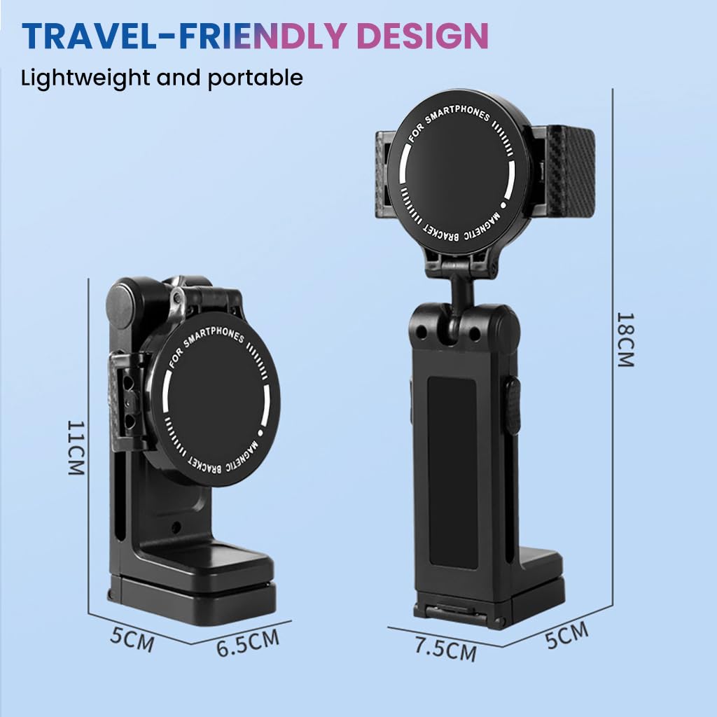 ZORBES Mobot Clip Mobile Holder for Travel with 360° Adjustable Angles and Dual Clamp | Hands-Free Phone Mount for Desk and Airplane Use
