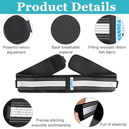 HANNEA® Women Pelvic Support Strap Lower Back Brace Belt Reduce Pain and Muscle Strain Adjustable for After Childbirth 2 PCS