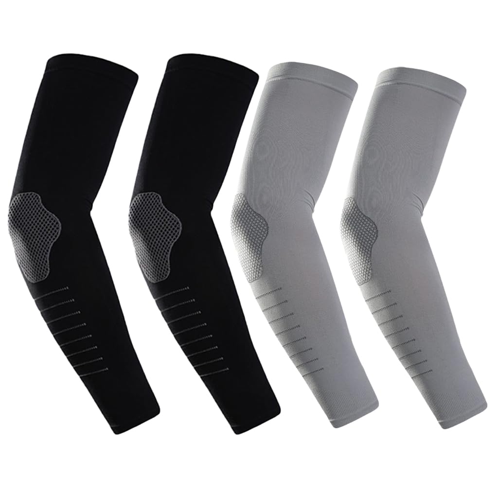 GUSTAVE Arm Sleeves for Men UPF 50+ Sun Protection with Ice Silk Cooling & Quick Dry Fit