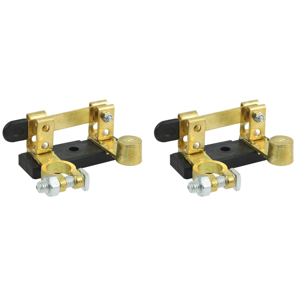 STHIRA Car Battery Cut Off Switch for 12V and 24V Vehicles featuring Heavy Duty Anti Theft Safety | 2PCS