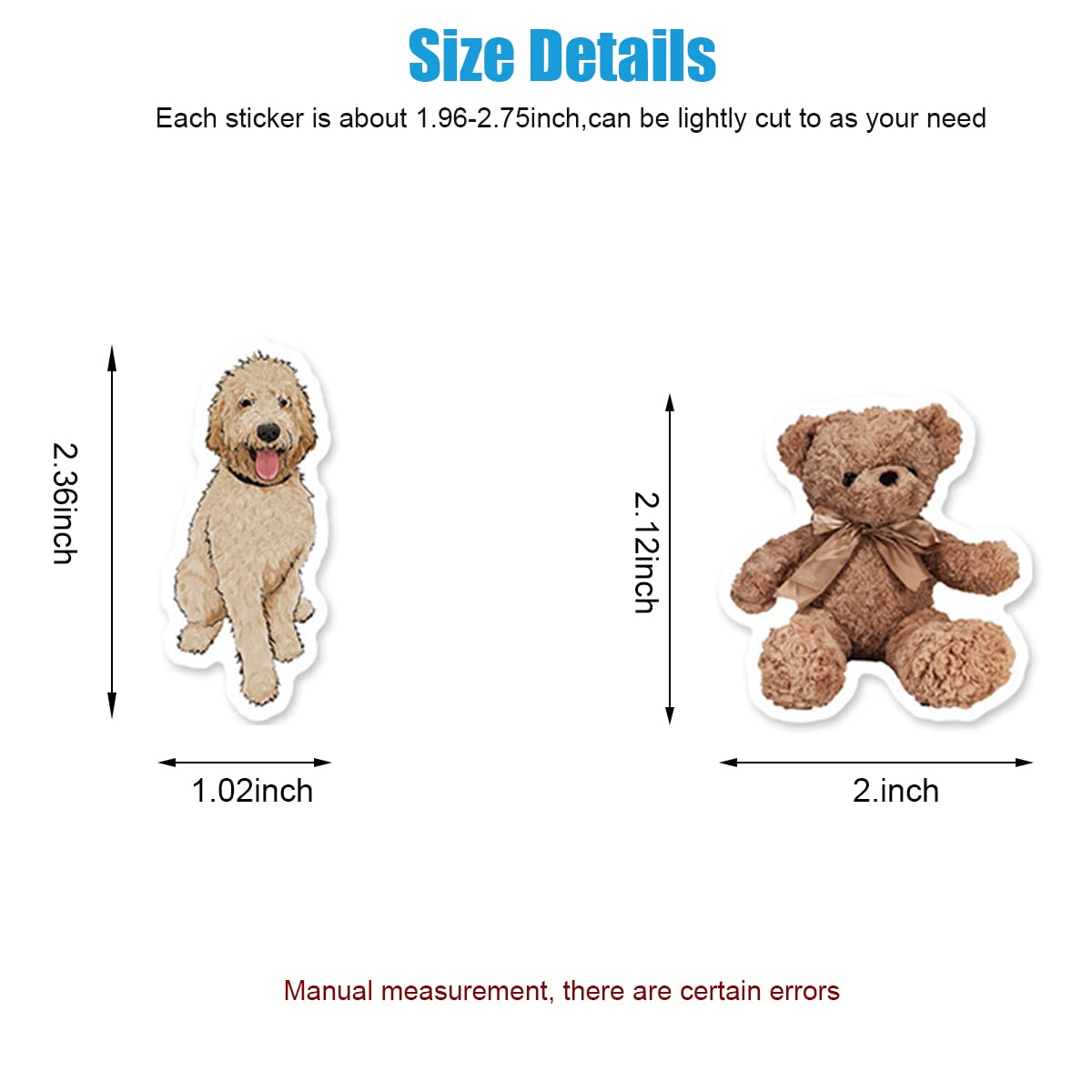 HASTHIP Vintage Stickers for Scrapbooking and Journals with 50Pcs Self Adhesive PVC Set | DIY Craft Embellishment Supplies