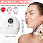 HANNEA® Head Massager Machine for Pain Relief, Electric Body Massager Scalp Massager Gua Sha Tool for Face/Foot/Leg/Neck/Back With 9 Power Strength and 4 Modes, Micro Current, Vibration