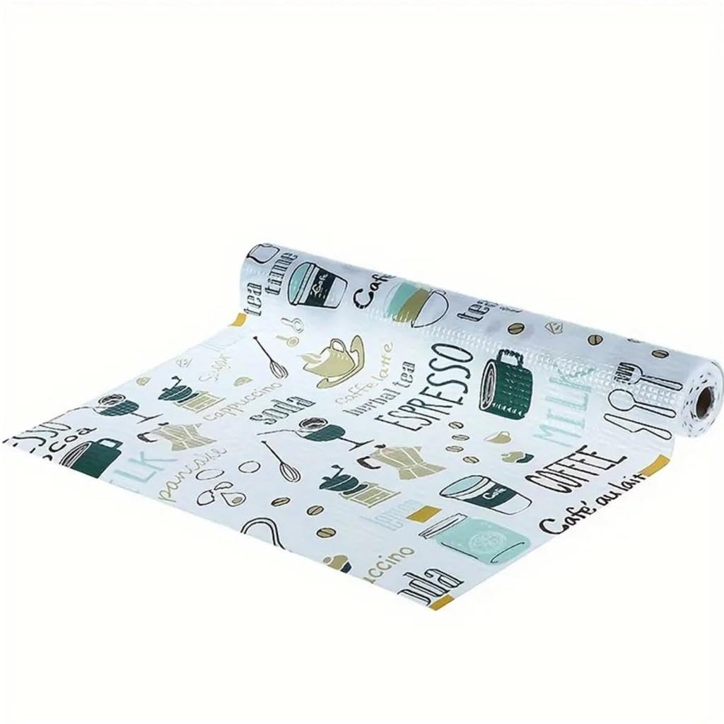 ZIBUYU Plastic Drawer Liners for Kitchen and Closet Shelves featuring Non-Adhesive Anti-Slip Design