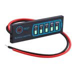 STHIRA® Battery Level Indicator 12V/24V Battery Level Indicator 18650 Li-ion Lipo Lithium 5-30 V Lead Acid Battery Level Indicator Tester LCD Display Meter Module Capacity Voltage Meter