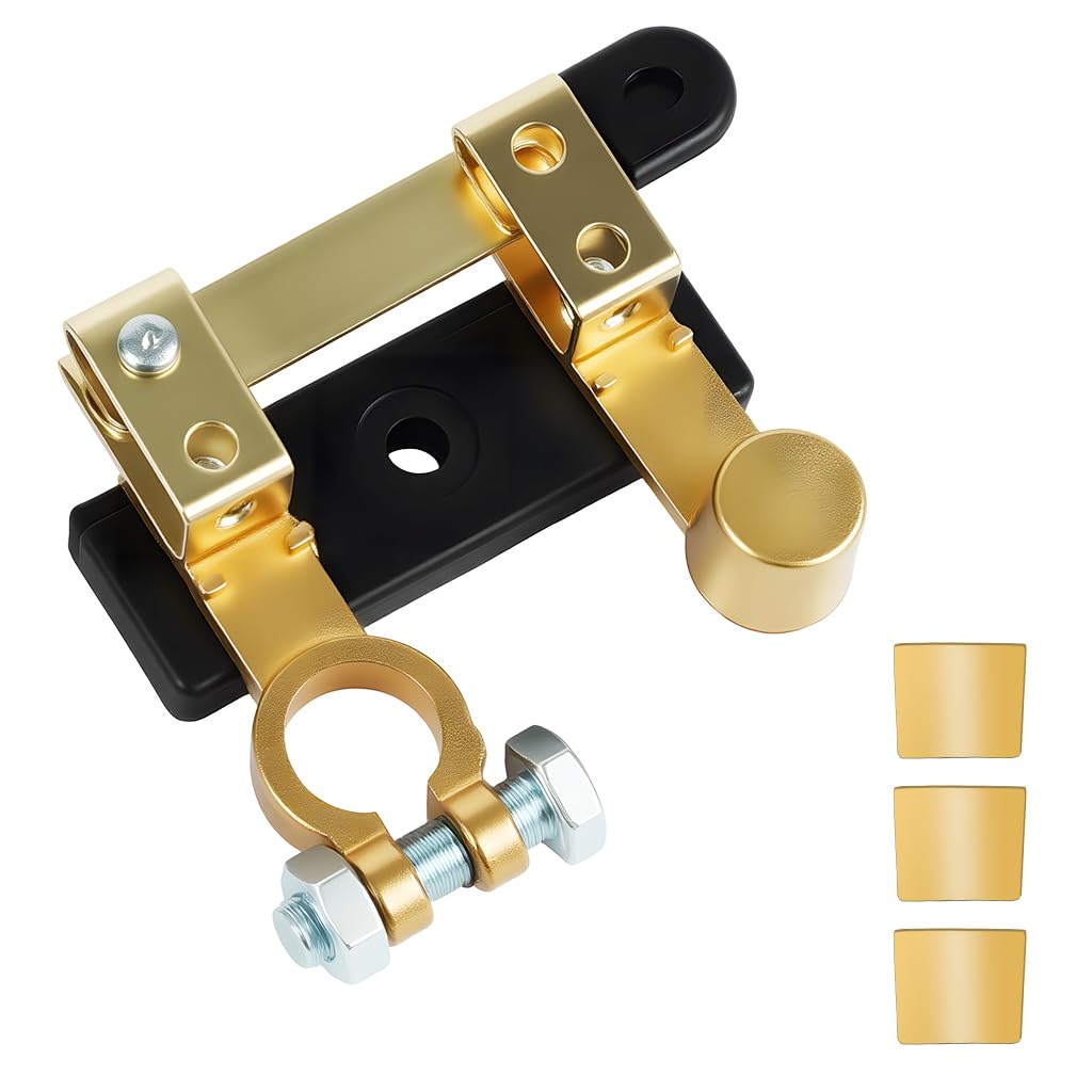 STHIRA Car Battery Shut Off Switch for 12V and 24V Vehicles with Blade Mechanism and Pure Copper Terminals