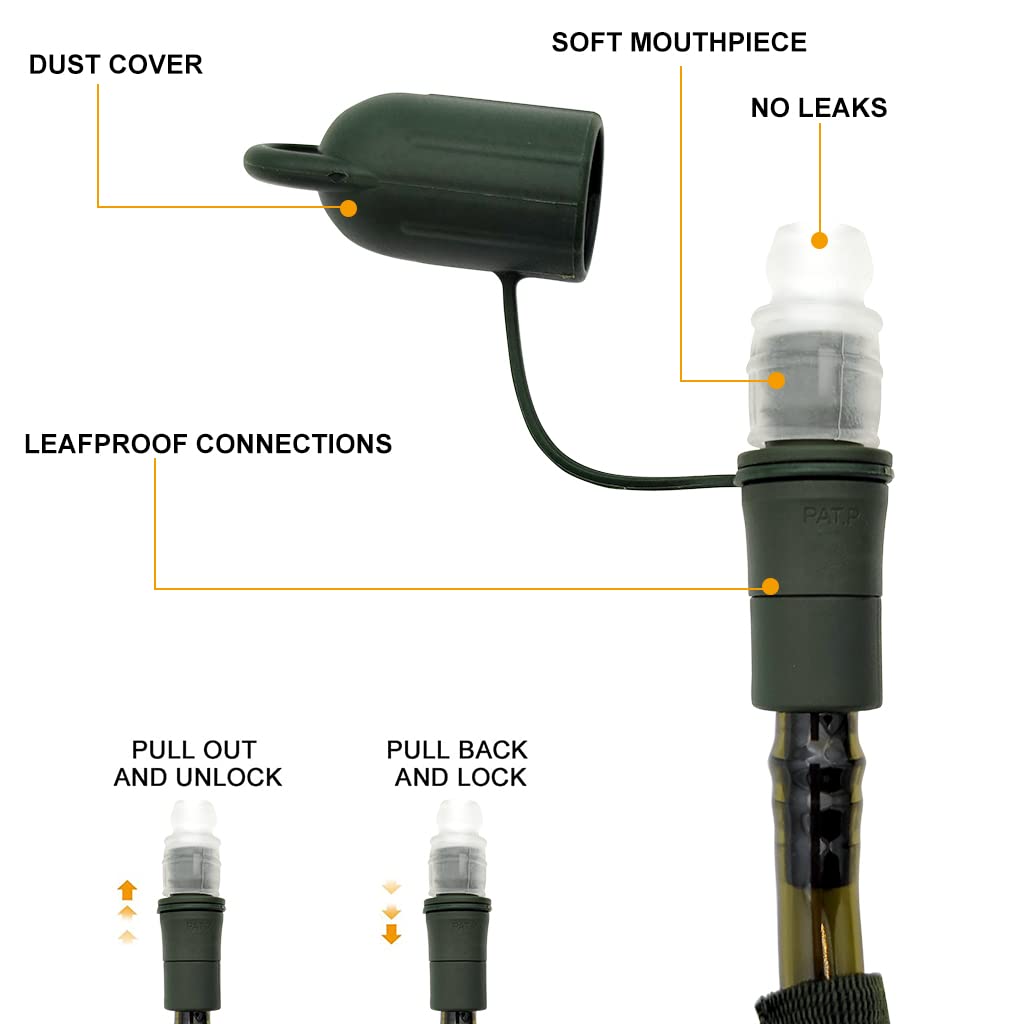 Proberos Hydration Bladder for Hiking and Cycling with 3L Capacity and Leakproof Straw | BPA Free EVA Material