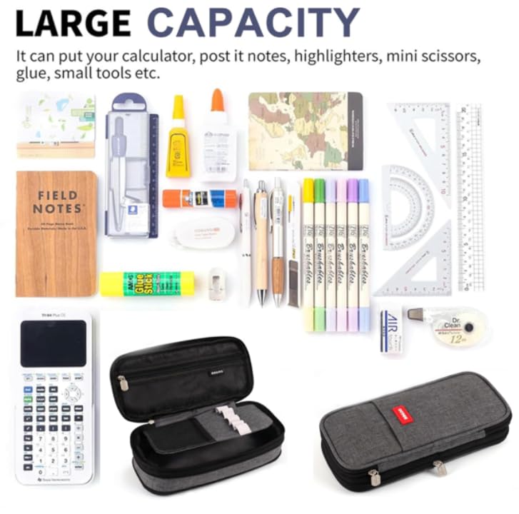 Zibuyu Pencil Case for School, Office and Travel with Multi Compartments | Stylish Organizer Pouch