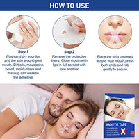 HANNEA® 120PCS Anti-snoring Tape X Shape Snore Stopper Strips Nasal Strips to Reduce Mouth Breathing Anti Snoring Strips to Improve Sleep Aids Mouth Sleep Strips