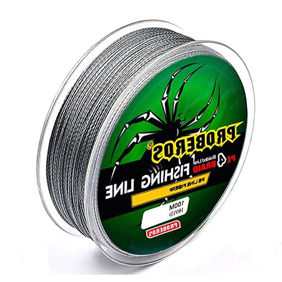 Verilux Braided Fishing Line for Angling with 4 Strands and Colorful PE Material 100M