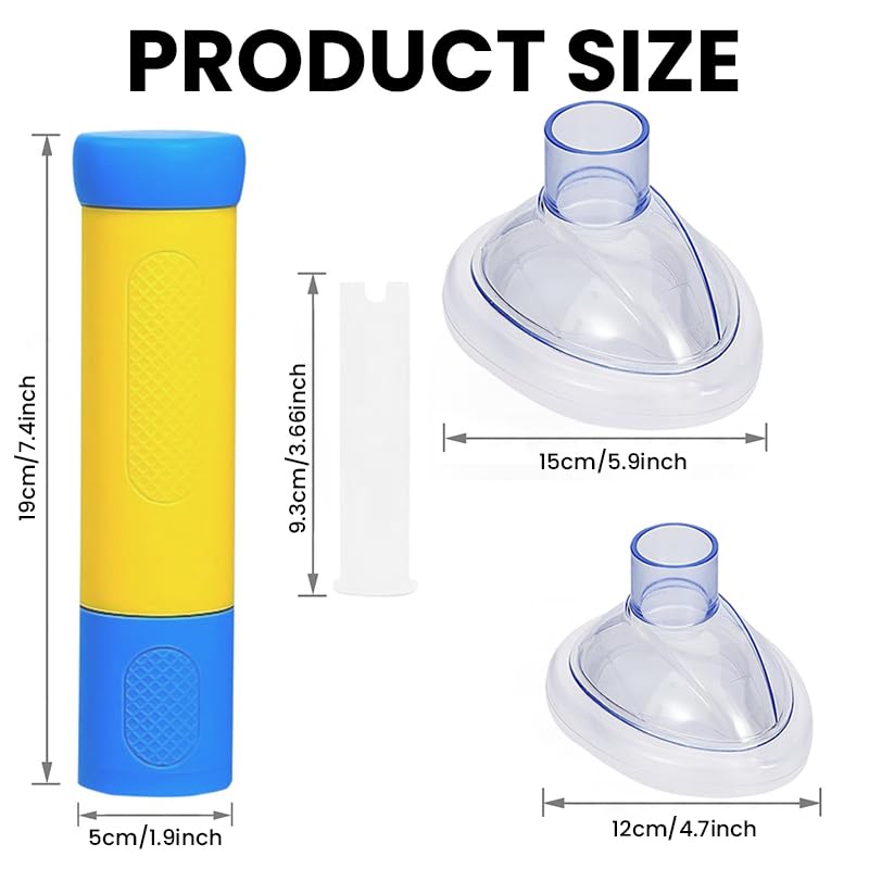 HANNEA Anti Choking Device for Home First Aid with 2 Masks for Adults and Kids | Portable Airway Suction Rescue Tool