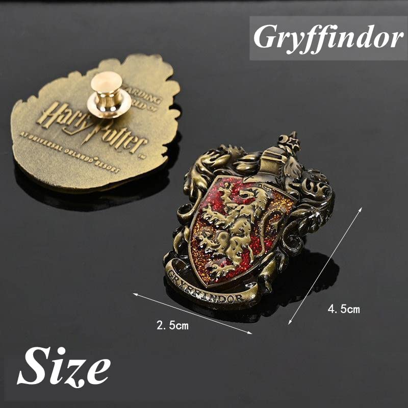 MAYCREATE School Crest Cosplay Badge for Costume and Backpack | 35x48mm Zinc Alloy Pin