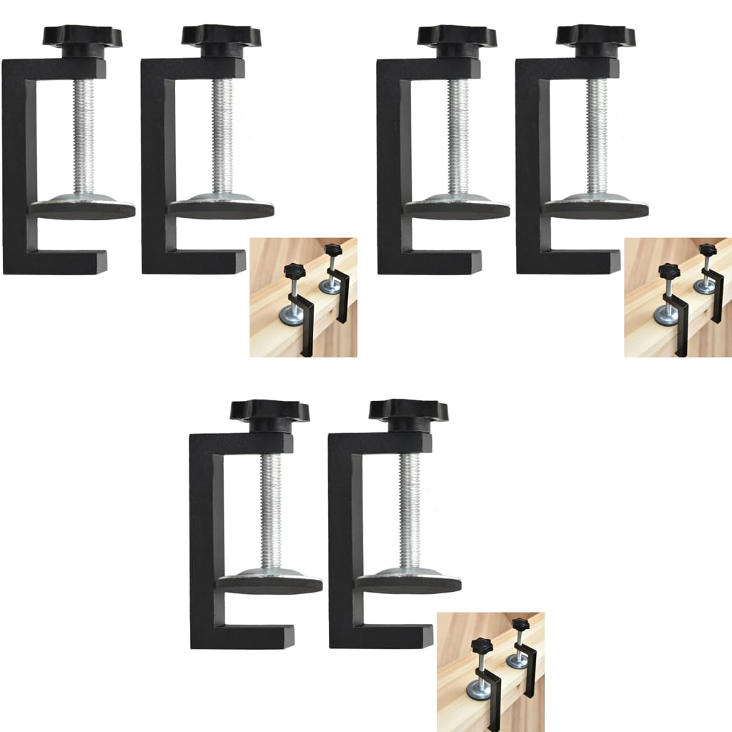 Serplex Woodwork Clamps 6PCS for Woodworking and Metalworking featuring Screw Fixing