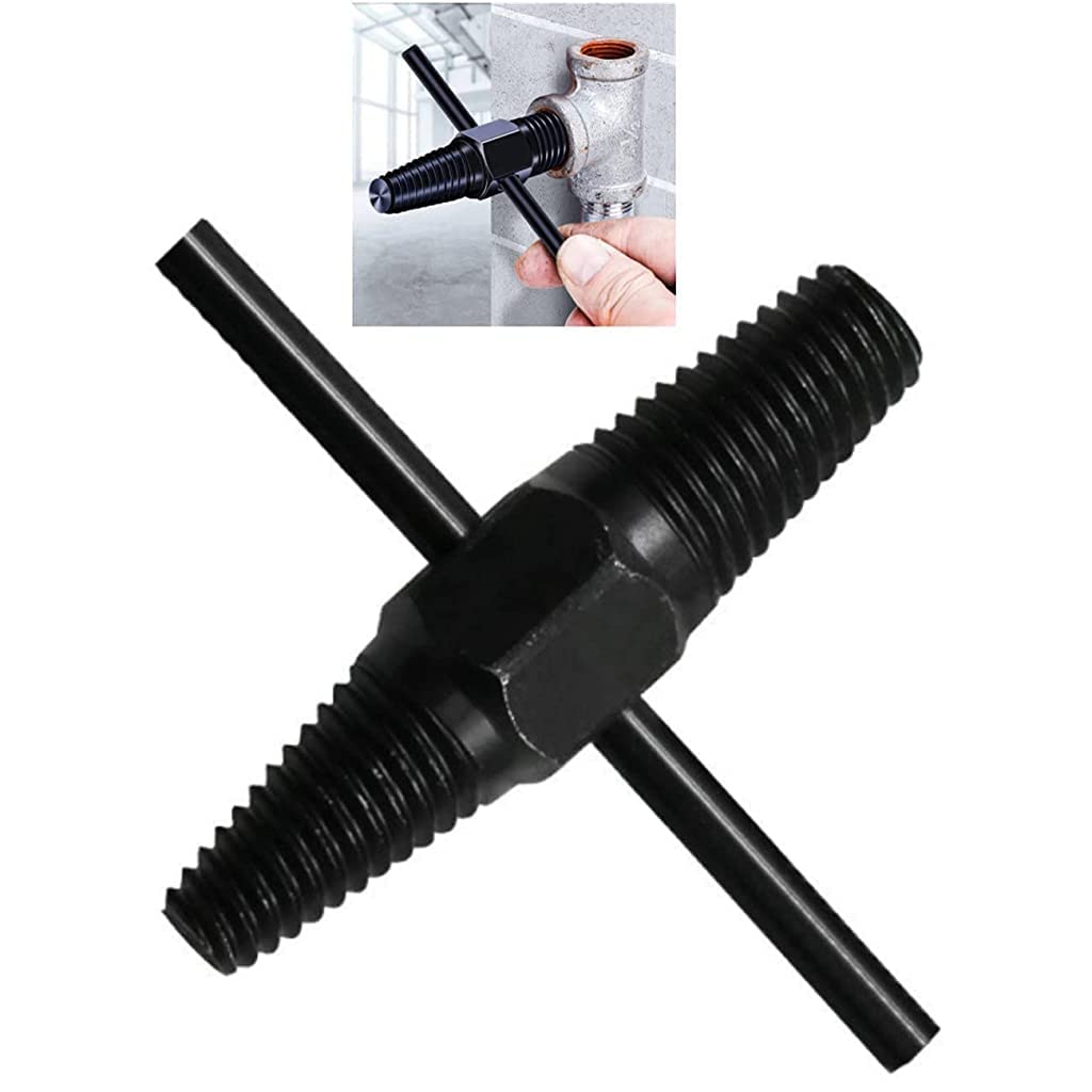 HASTHIP Screw Extractor Broken Bolt Remover Tools Dual-Head Water Pipe Screw Removal Tool Broken Bolt Remover for 1/2 Inch 3/4 Inch Pipes Valve Faucet