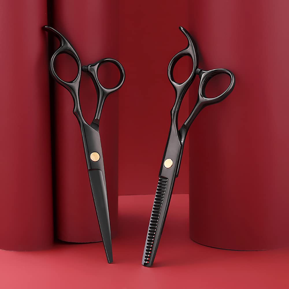 MAYCREATE® 10 Pcs Professional Hair Cutting Scissors For Men Hair Dressing Scissors Barber Kit with Hairdressing Scissor for Men Women Adult Kids Home Hair Cut Kit at Home