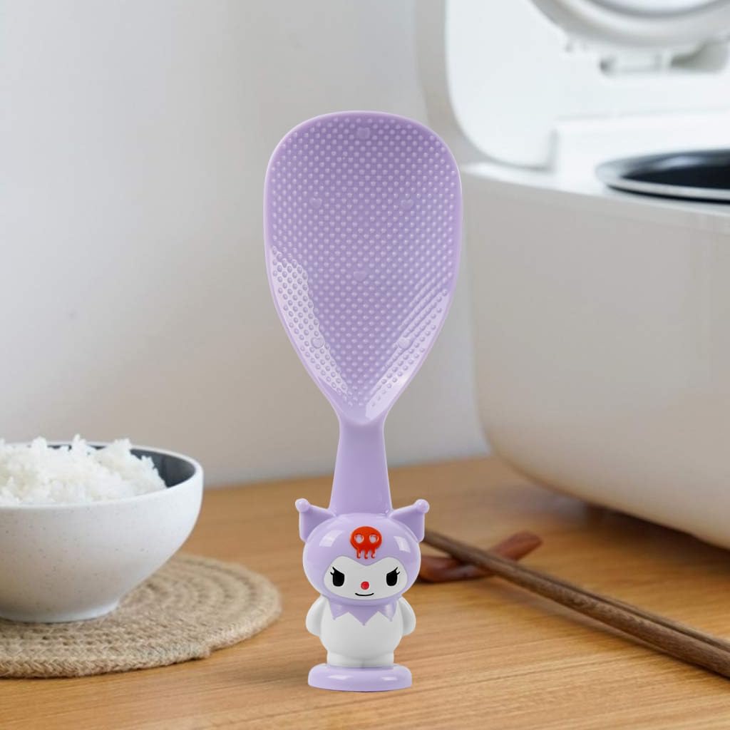 Supvox Rice Paddle for Easy Serving with Suction Cup Base and Non Stick Food Grade Design
