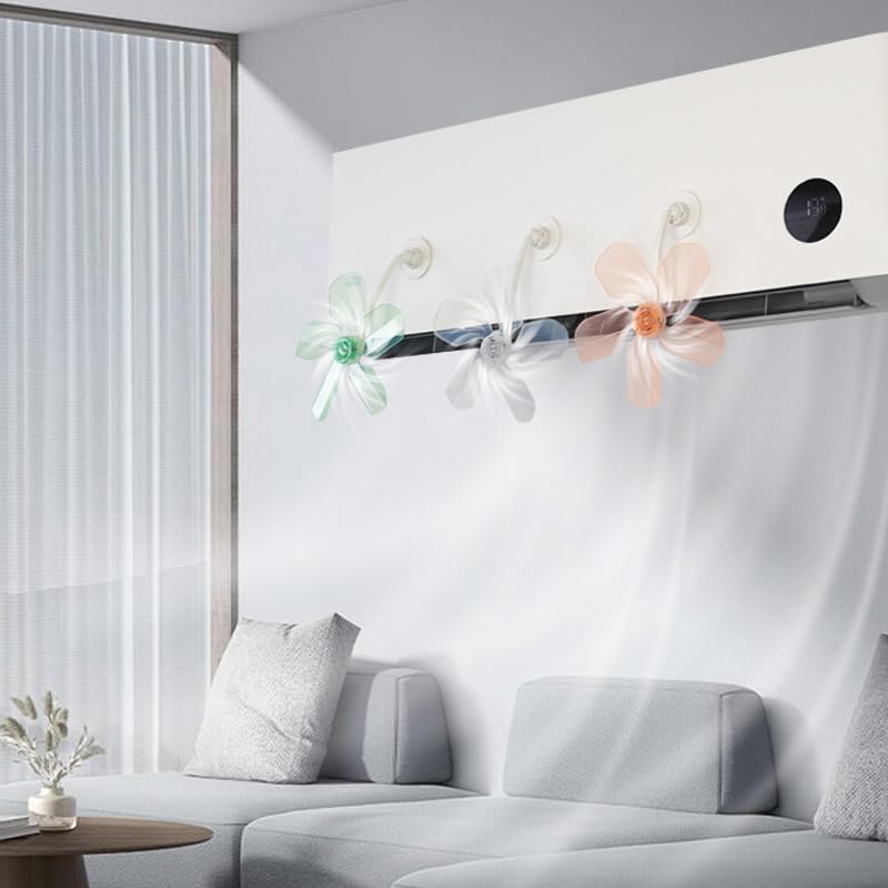 HASTHIP Air Conditioner Deflector for Room and Office featuring 3 Pcs Self Adhesive Design | Flexible Angle Adjustment Plastic Wind Shield