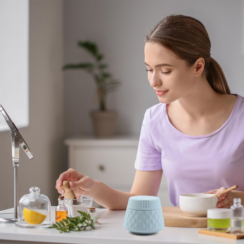 MAYCREATE Silicone Travel Jars for Toiletries featuring Twist Off Lids and 4pcs 30ml Set | BPA Free Containers