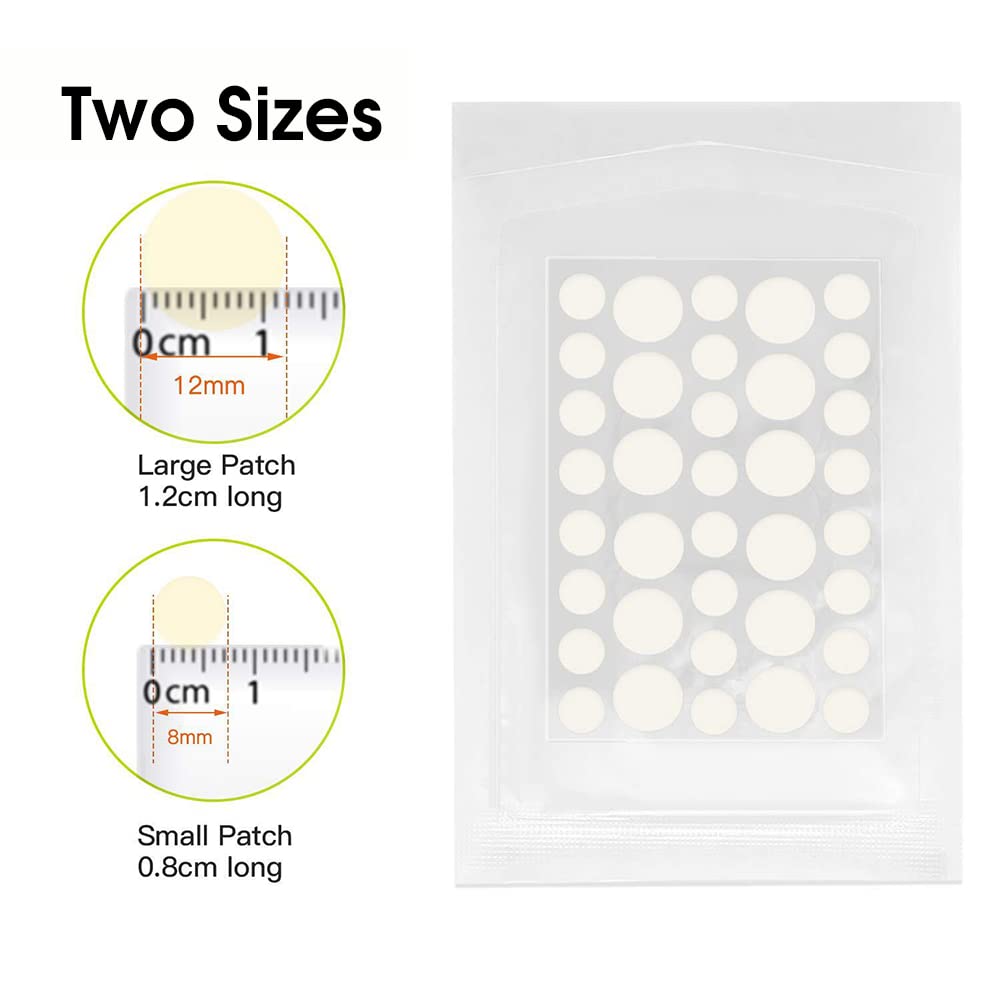 MAYCREATE 108Piece Acne Pimple Patch Invisible Hydrocolloid Acne Patch for Women Men Boy Girls-Acne Spot Healing Patches For Most Skin Types