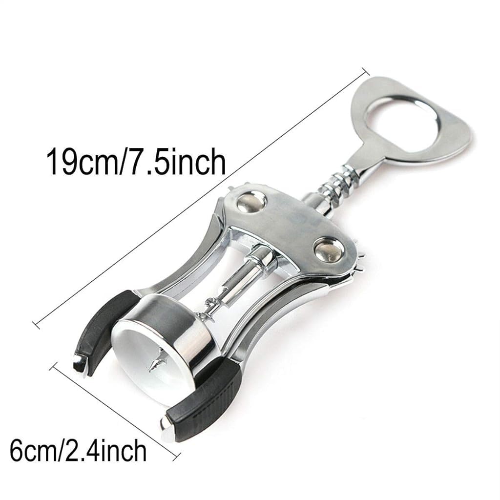 Supvox  Wing Corkscrew Wine Opener Professional Multifunctional All-in-One Wine Bottle Opener and Beer Bottle Opener. Strong Stainless Steel Zinc Alloy. Won't Split or Crumble Cork