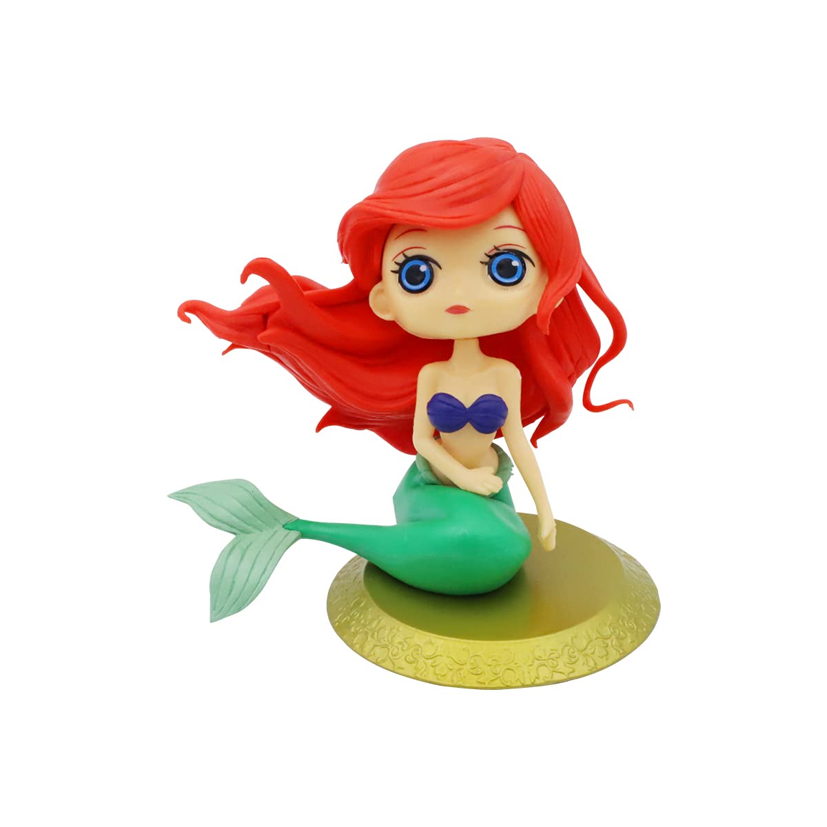 PATPAT Mermaid Desk Decor Toy, 4.7'' Miniature Landscape Decorations Miniature Mermaid Figurines Mermaid Doll Cake Toppers, Mini Cute DIY Ornaments for Fairy Garden, Flower Pot, Dollhouse Gift