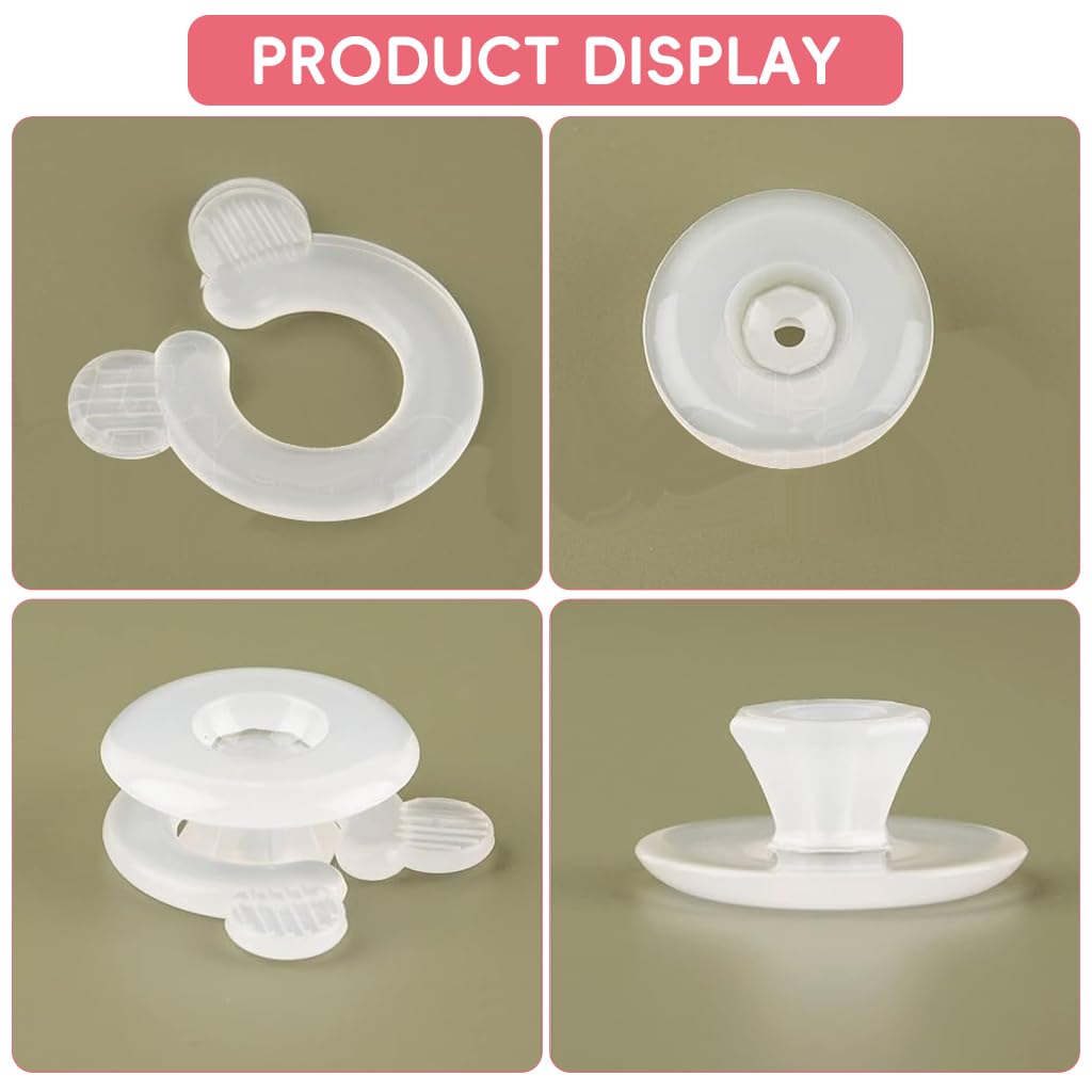 HASTHIP Duvet Clips for Secure Bedding with Anti Slip Snap On Design | 4 Clear Fasteners