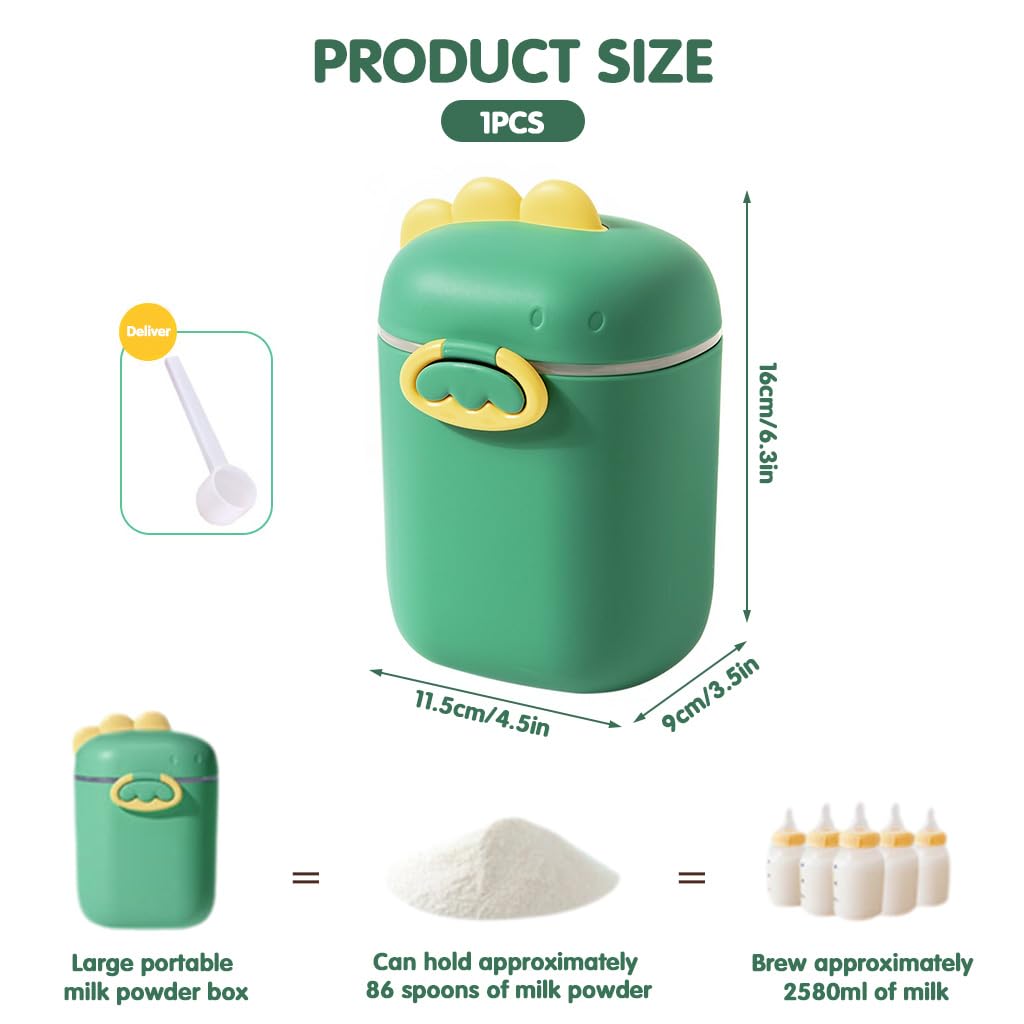 SNOWIE SOFT Baby Formula Dispenser 800ml with Airtight Seal and Scoop | BPA-Free PP Container