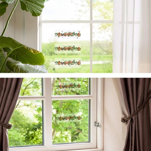 HASTHIP 30Pcs Fly Trap Kit for Insects, Aphids, Leaf Minor, Thriphs, Ultra sticky Transparent Fly Trap Sticky Strips, Fruit Print Sticky Fly Trap  for Wall, Kitchen, Window, Room (22cm x 8cm )