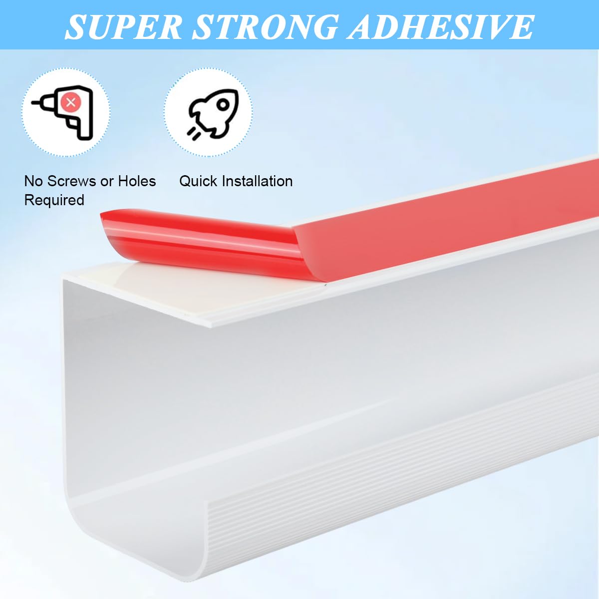 Serplex Cable Management Tray for Home and Office with 15.7 in Half Enclosed Design | White Set of 2