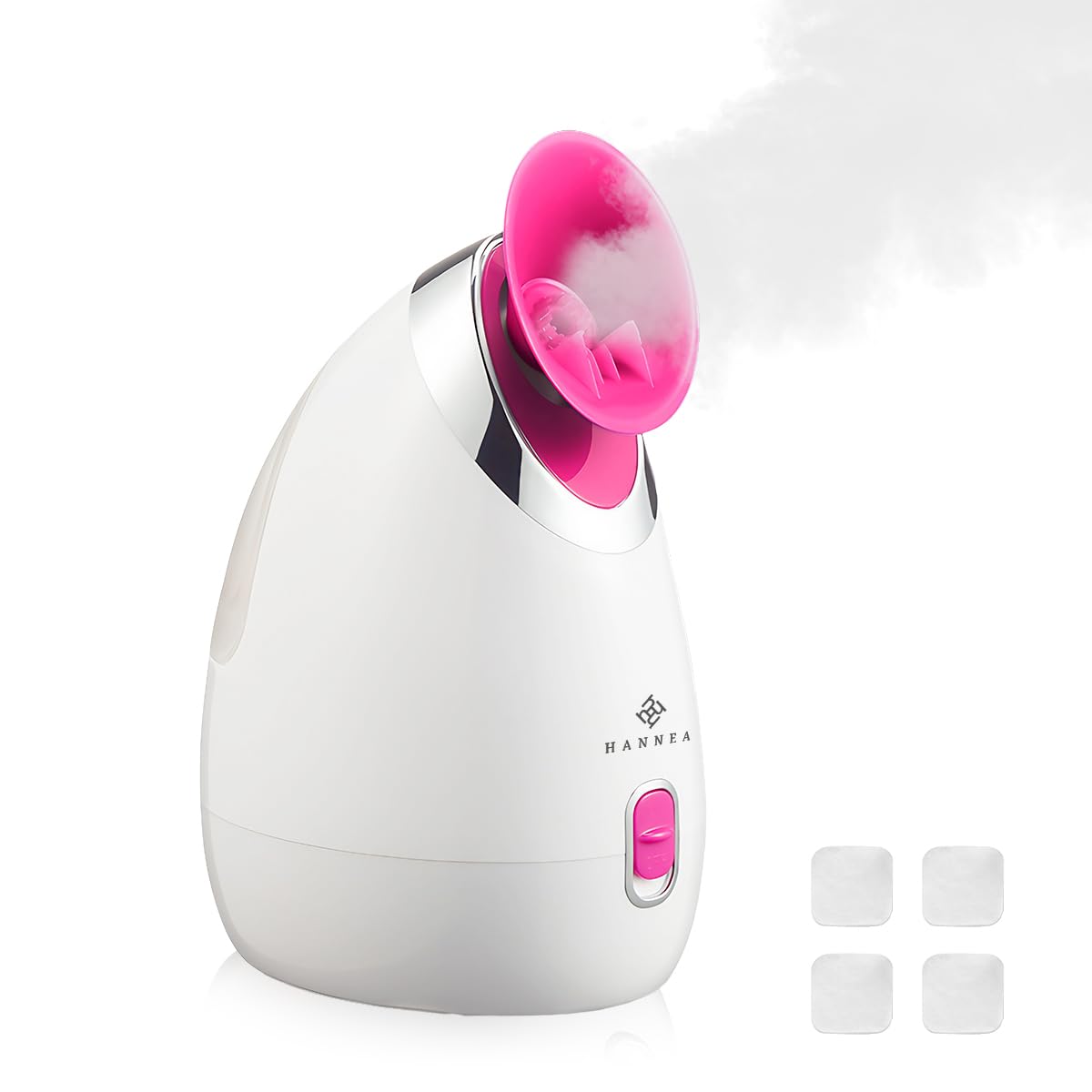 HANNEA® Steamer for Cold & Cough, Vapourizer & Steamer for Face steam, Facial Steamer With Nano Ionic HotSteaming Technology, Fast Mist in 30sec, Aromatherapy Spa Humidifier for Deep Skin Hydration