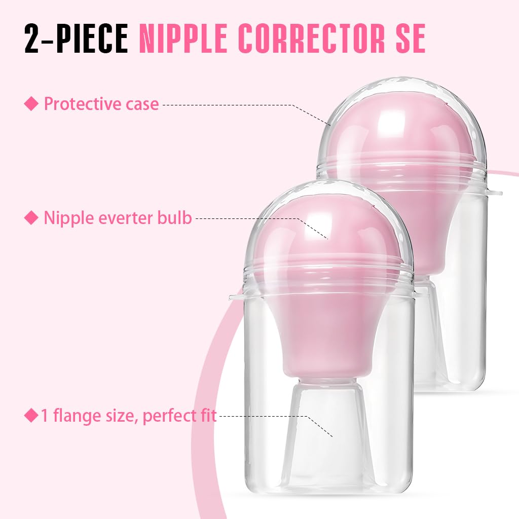 SNOWIE SOFT Inverted Nipple Protractor for Breastfeeding with Silicone Suction | Pack of 2