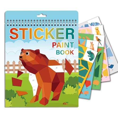 PATPAT® Sticker Books for Girls Kids Ages 4-8 Sea-Maid Horned Horse