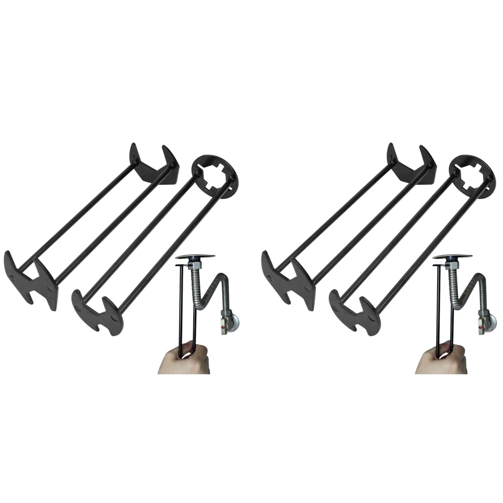 Serplex Sink Wrench for Kitchen Plumbing | 4PCS Dual Head Tool with Carbon Steel Jaws