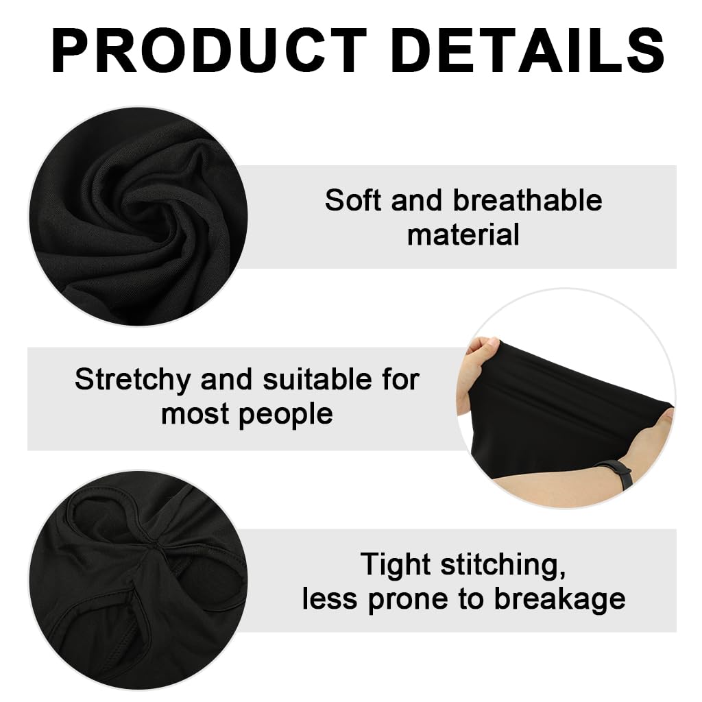 PROBEROS Full Face Mask for Cycling and Skiing with Breathable Lycra Fabric | Black Balaclava for Men and Women
