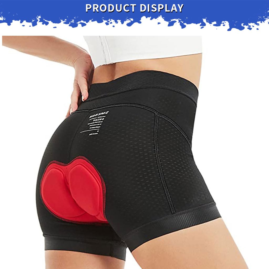 Optifit® Cycling Shorts for Women, 3D Padded Cycle Shorts, Gel Padded Underwear for Cycling, Quick Dry Outdoor Cycling Pants, Cycling Accessories for Women