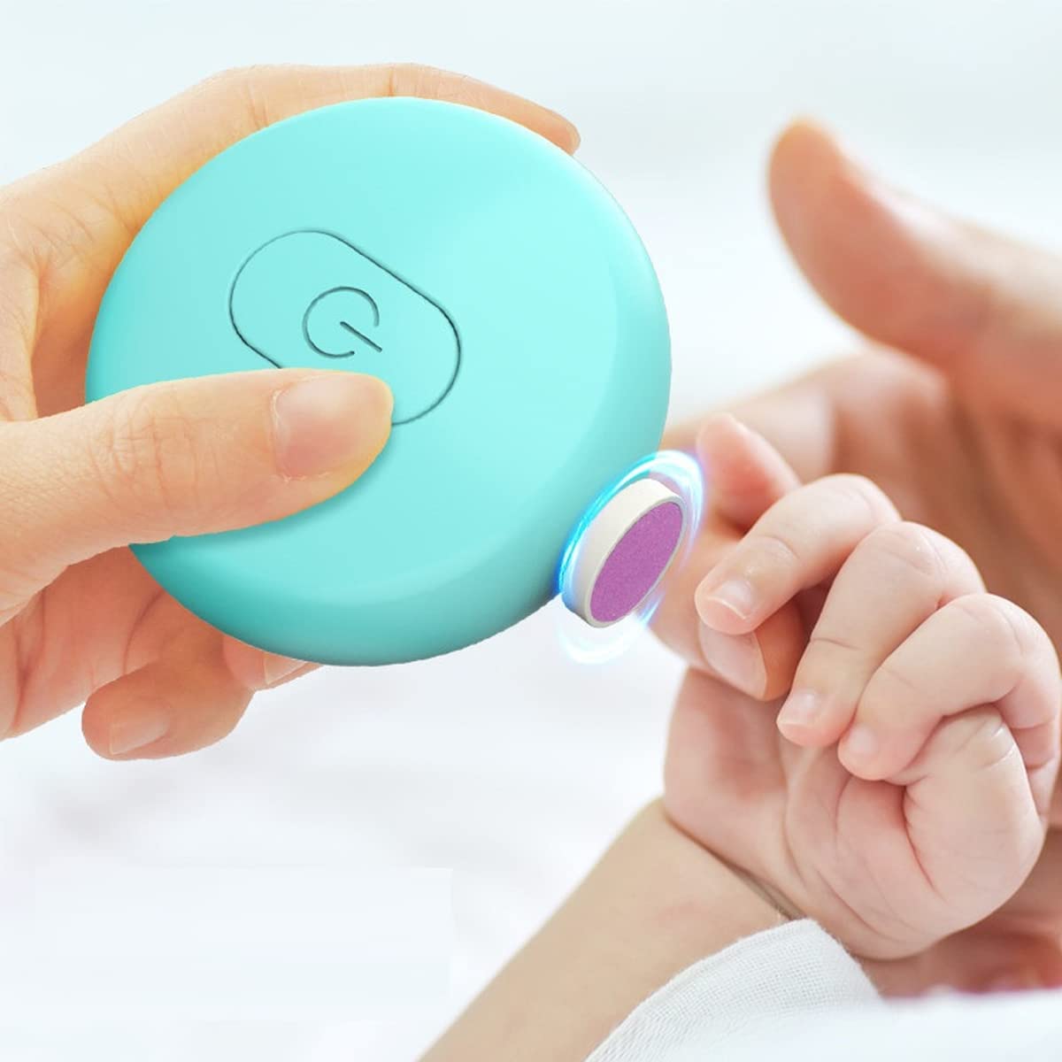 SNOWIE SOFT Baby Nail Trimmer with 6 Grinder Bits for Newborns and Kids | Electric Safe Cutter