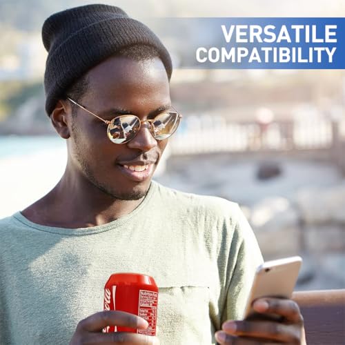 HASTHIP® 6PCS Beverage Can Sleeves Anti-Slip Zip-top Can Wraps Creative Zip-top Can Elastic Silicone Sleeves Fit for 500ml Zip-top Beverage Can