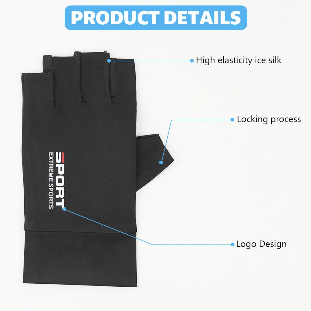 Proberos Fingerless Riding Gloves for Cycling and Fitness featuring Anti Slip Palm | 3 PCS