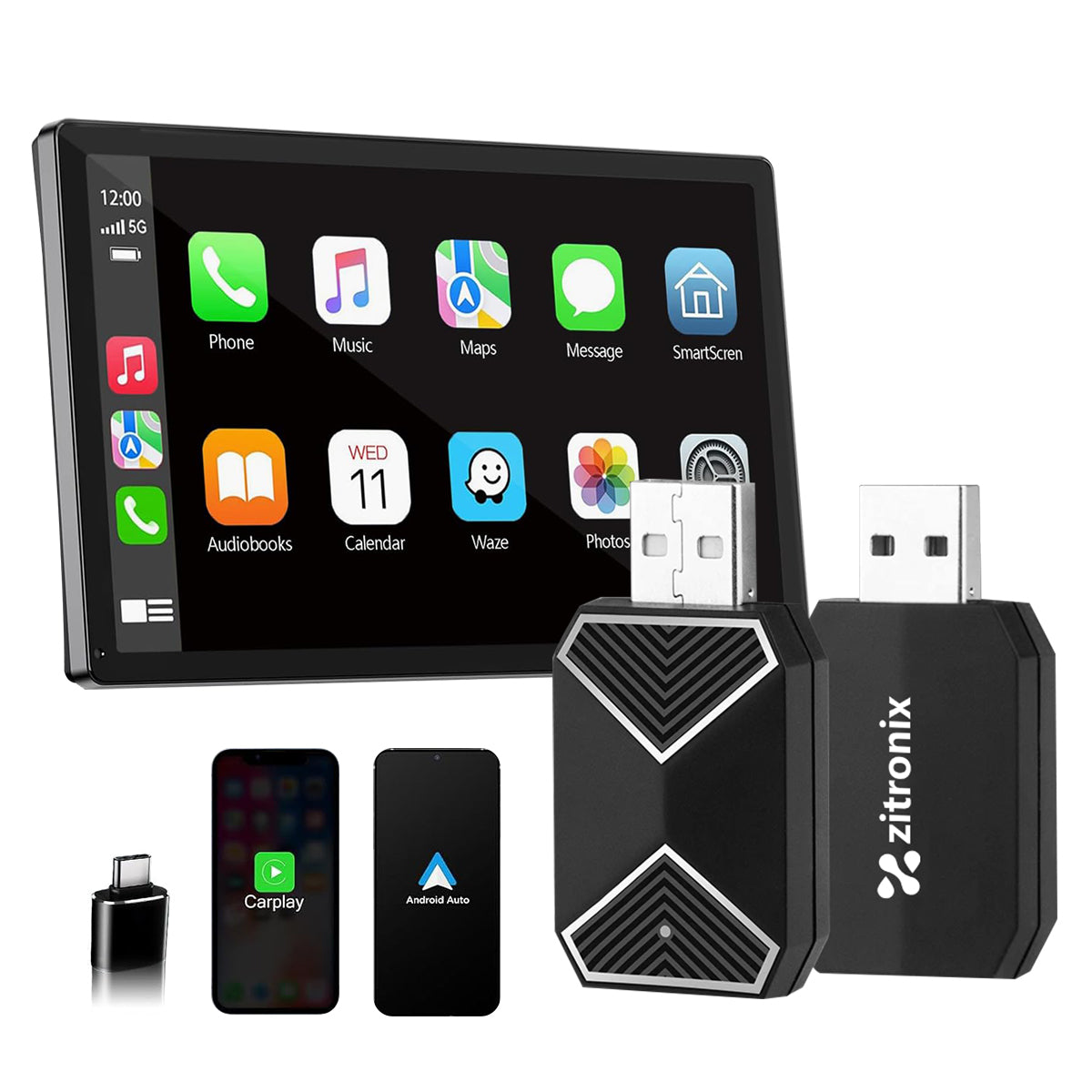 zitronix Wireless Android Auto & Carplay Wireless Adapter