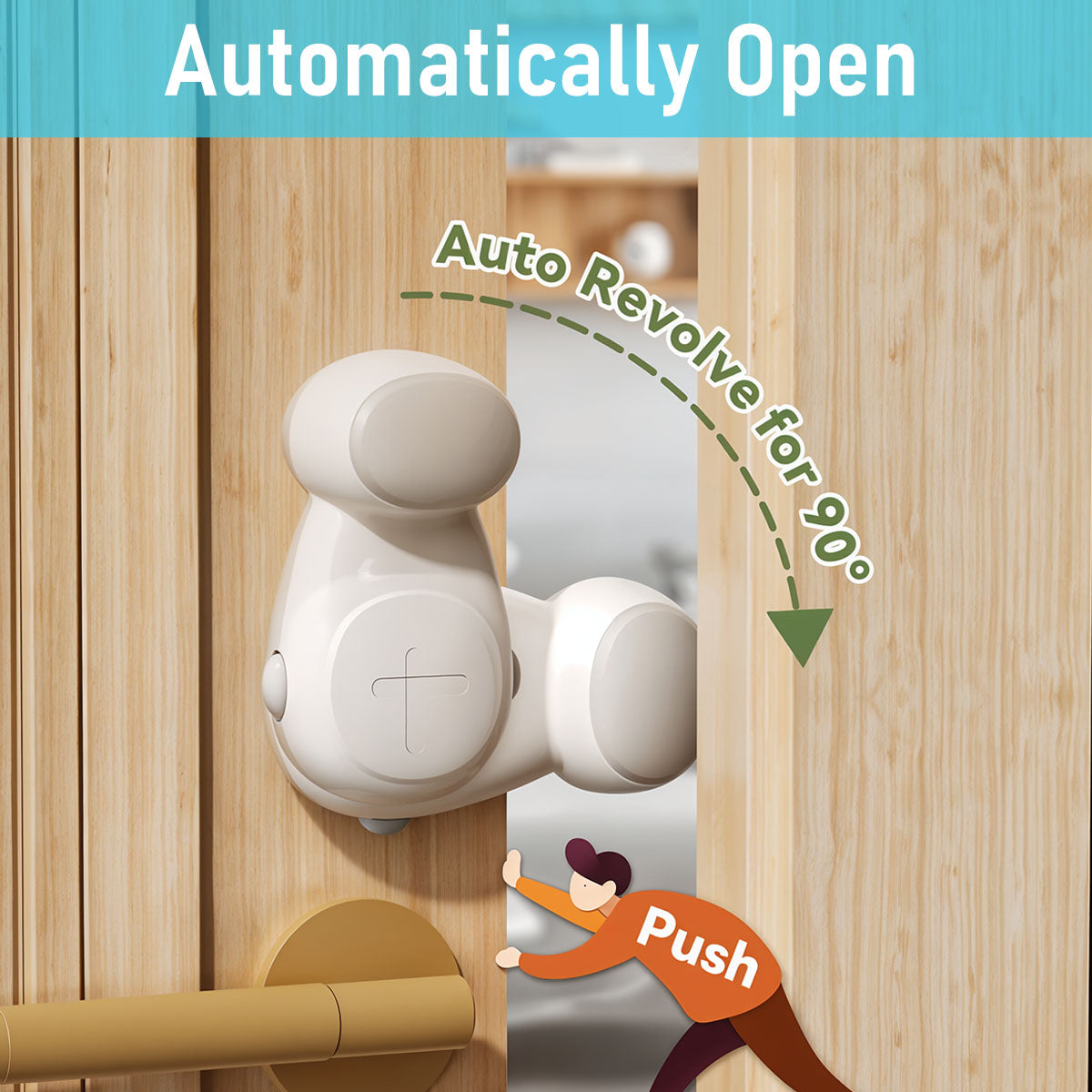 SNOWIE SOFT® 2Pcs Door Stopper Baby Safety Anti-Pinch Finger Guards Door Stopper for Kids Safety Flexible Anti-close Slam Stopper Self Adhesive Baby Proofing Door Stopper for Home