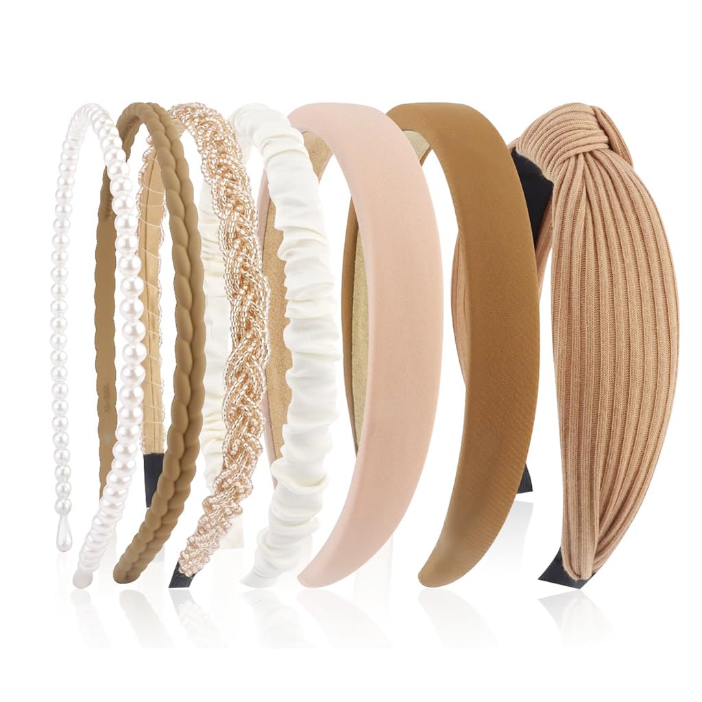 MAYCREATE Headbands for Women and Girls featuring 7pcs Multi Style Non Slip Design | Fashion Hair Accessories Set