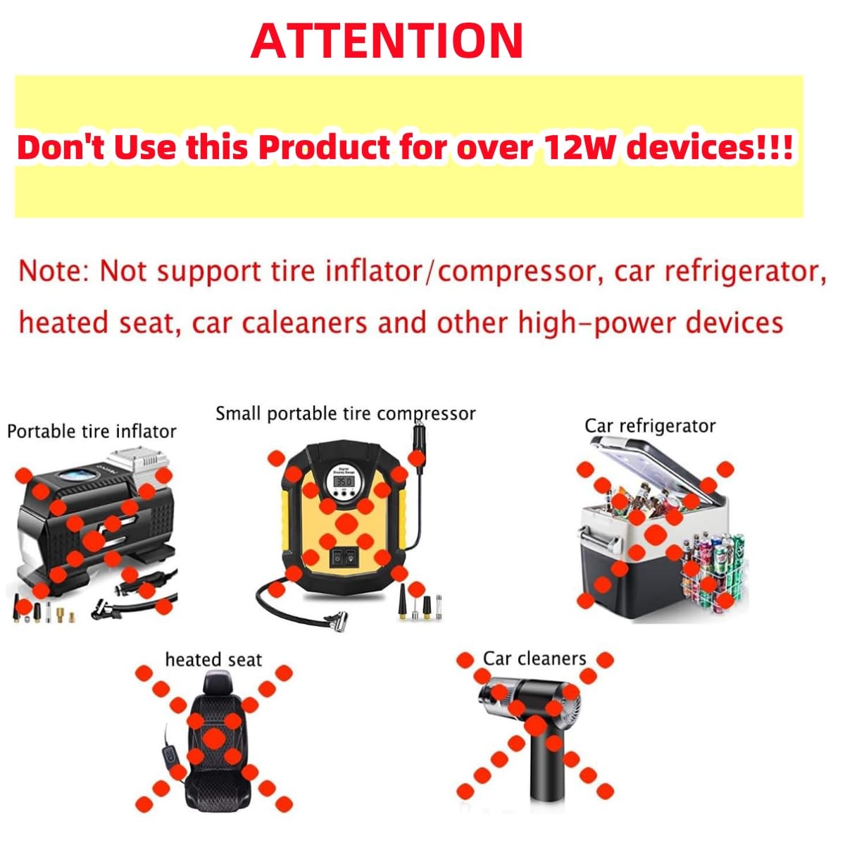 STHIRA Car Cigarette Lighter Socket Adapter Converter for 5V USB Power with Built-In Protection 8W Output